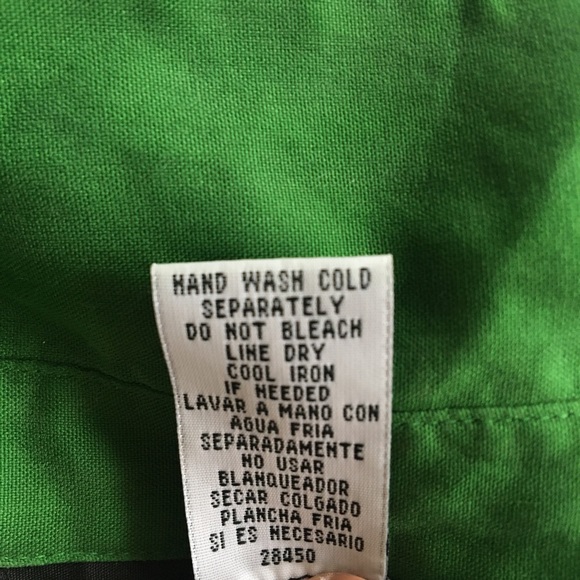 Green button up blouse - Picture 7 of 7